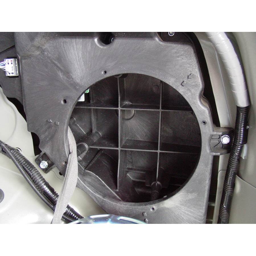 2009 Acura MDX Far-rear side speaker removed