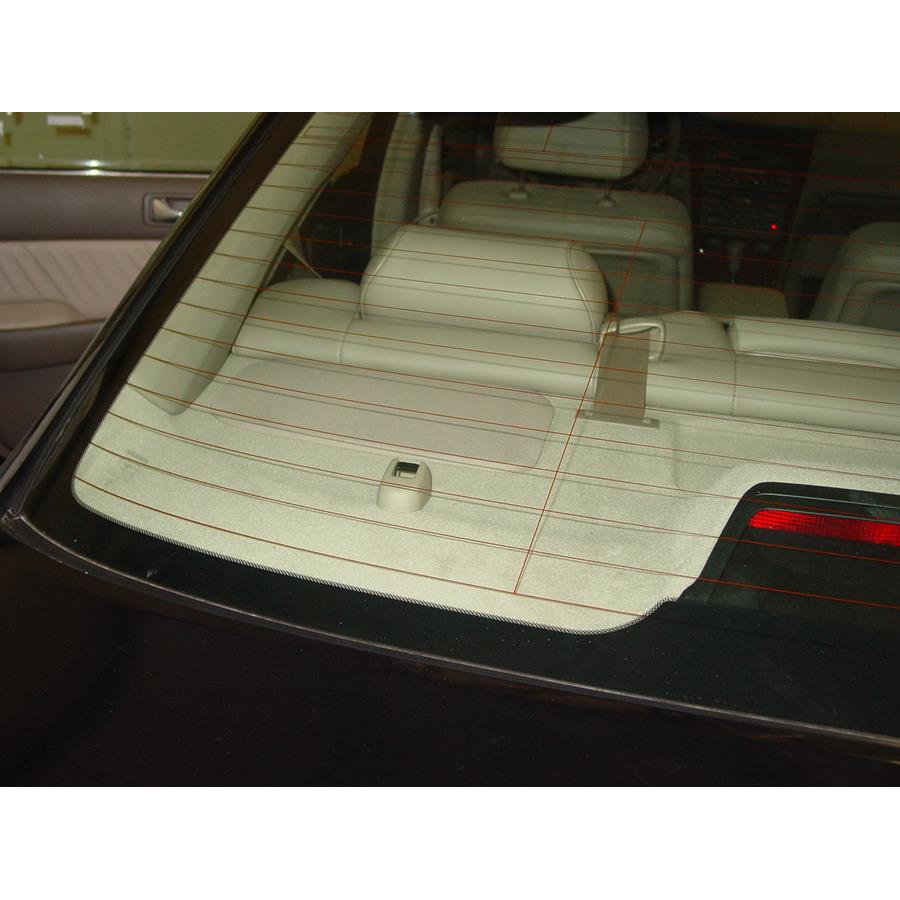 2004 Acura 3.5RL Rear deck speaker location