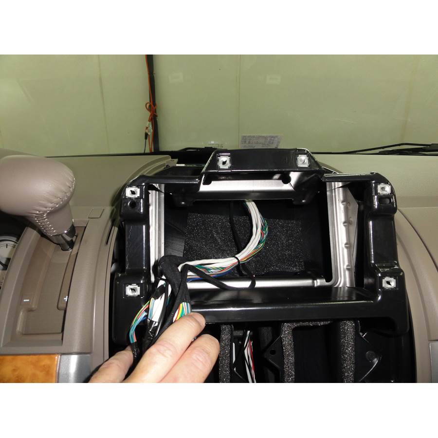 2009 Chrysler Town and Country Factory radio removed