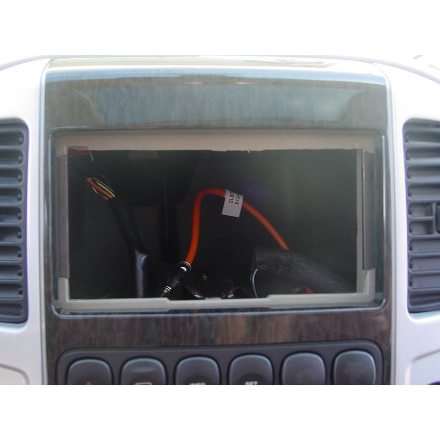 2007 Mercury Mariner Hybrid Factory radio removed