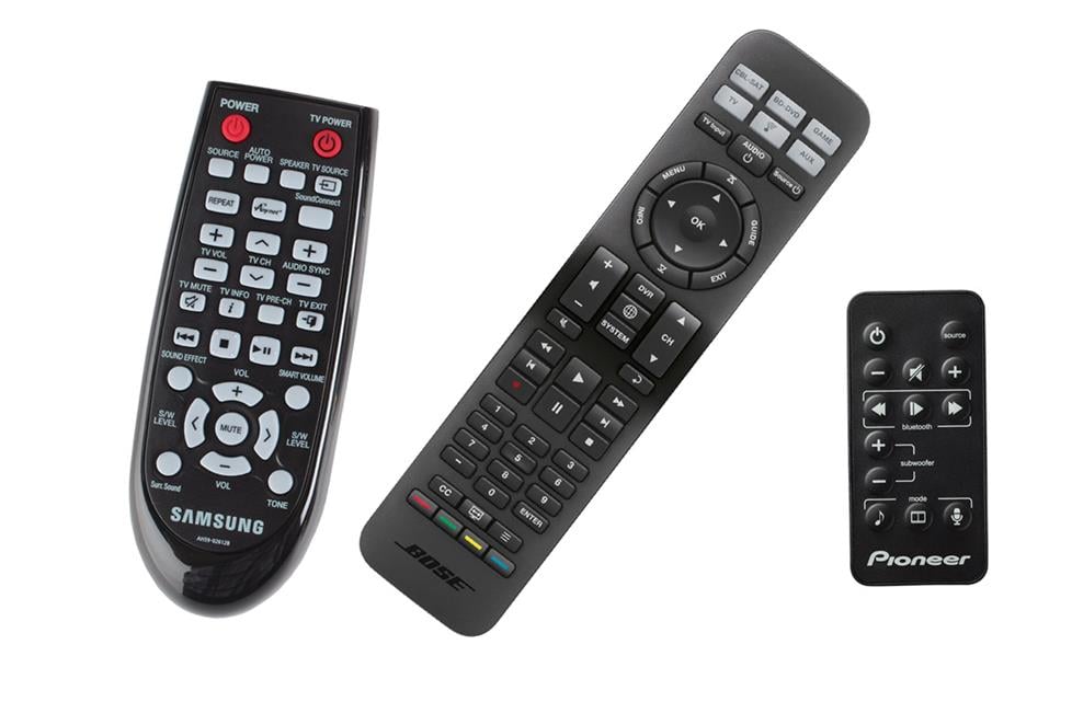 3 DIFFERENT TYPES OF SOUND BAR REMOTES