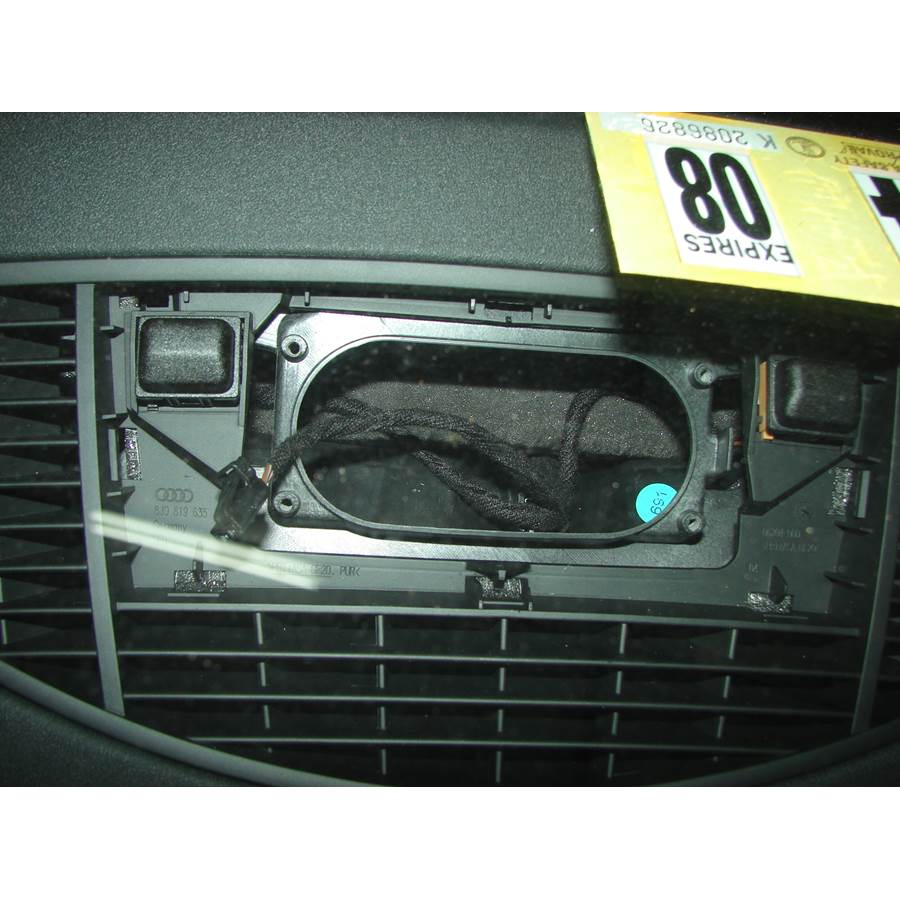 2013 Audi TT Center dash speaker removed