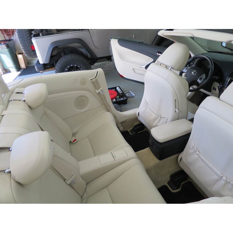 2015 Lexus IS350C Rear side panel speaker location