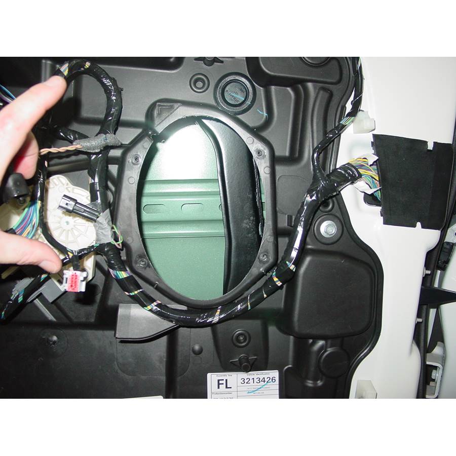 2009 Lincoln MKX Front door woofer removed