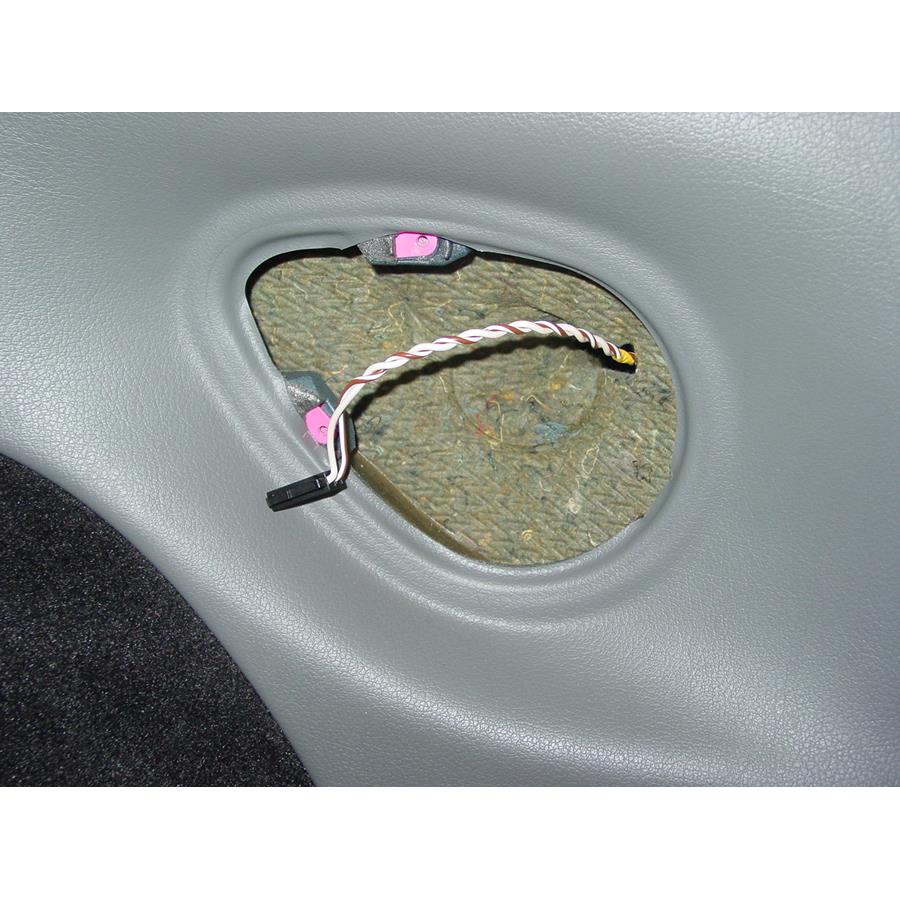 2001 Porsche 911 Carrera Rear side panel speaker removed