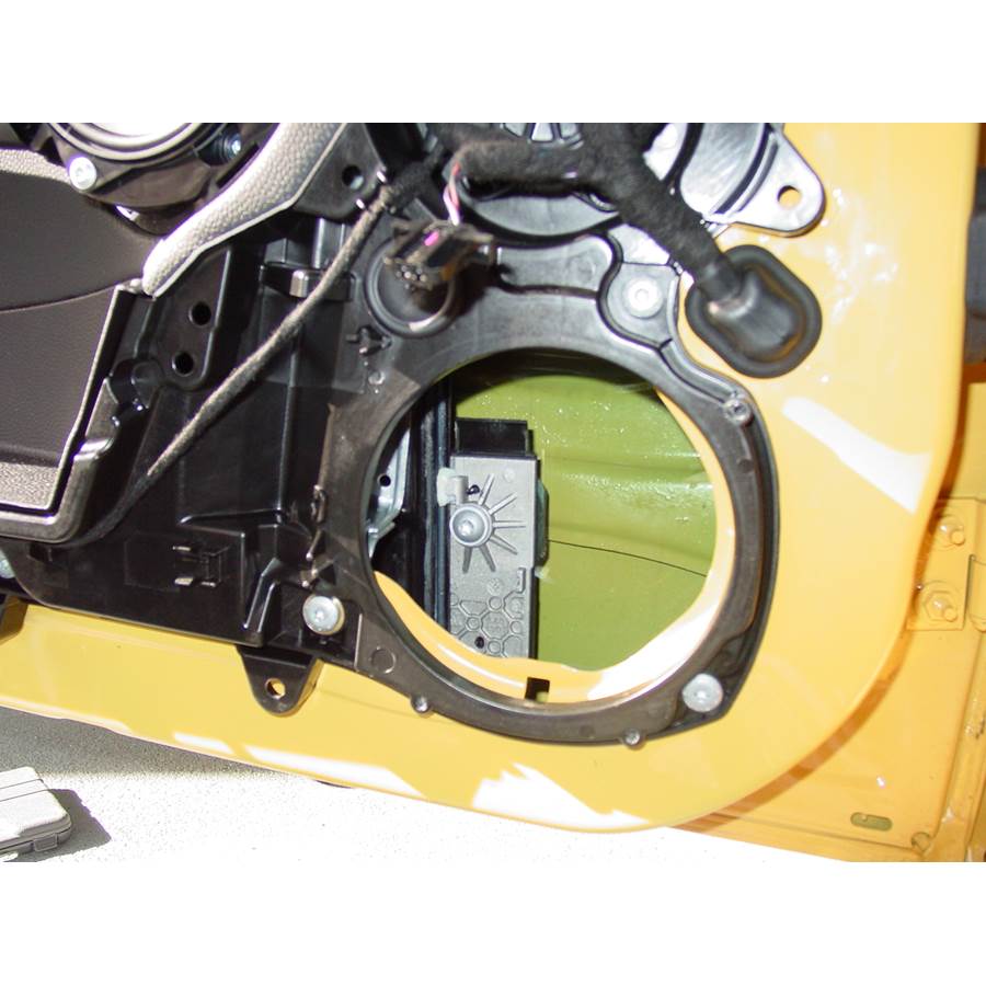 2012 MINI Cooper Front door woofer removed