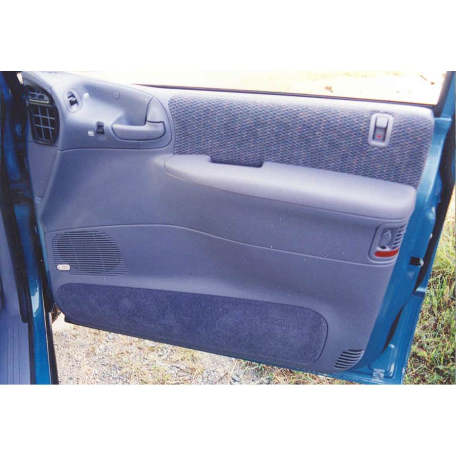 1997 Plymouth Voyager Front door speaker location