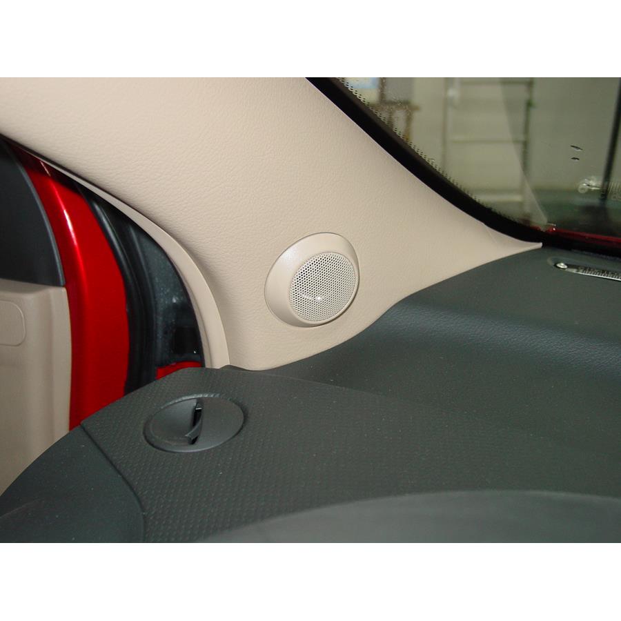 2011 Chevrolet Aveo5 Front pillar speaker location