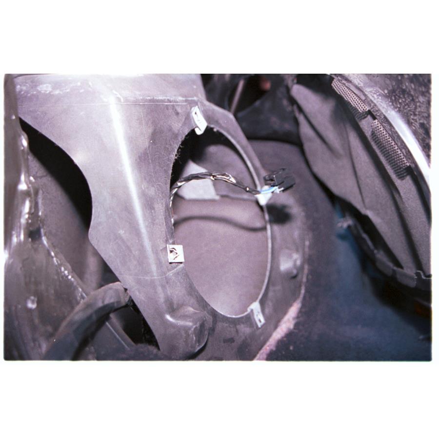 2004 Chevrolet Corvette Mid-rear speaker removed