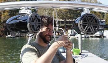 Tips for installing tower speakers on a boat