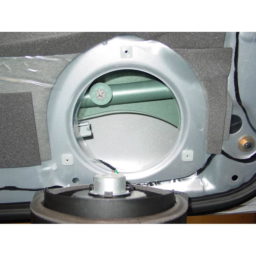 2005 Subaru Impreza WRX STi Front door woofer removed