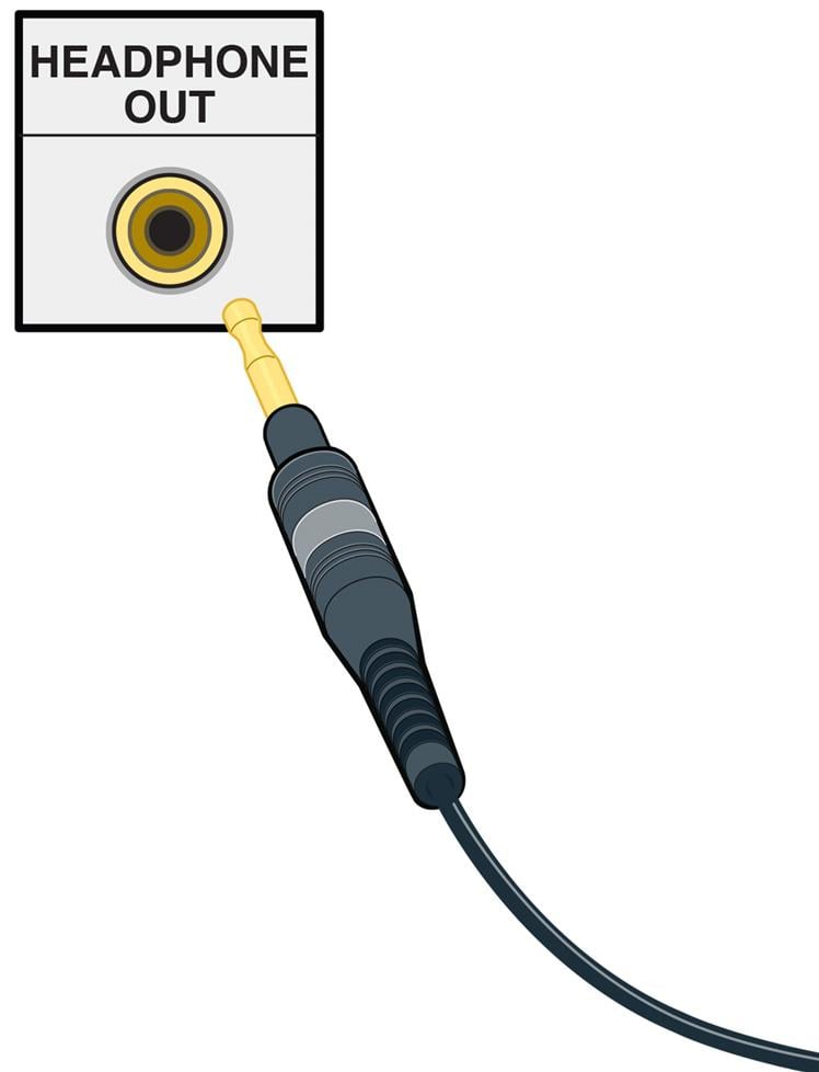 Headphone connections (1/4" and 1/8")