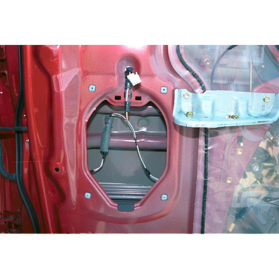 2001 Toyota Tundra Rear door speaker removed