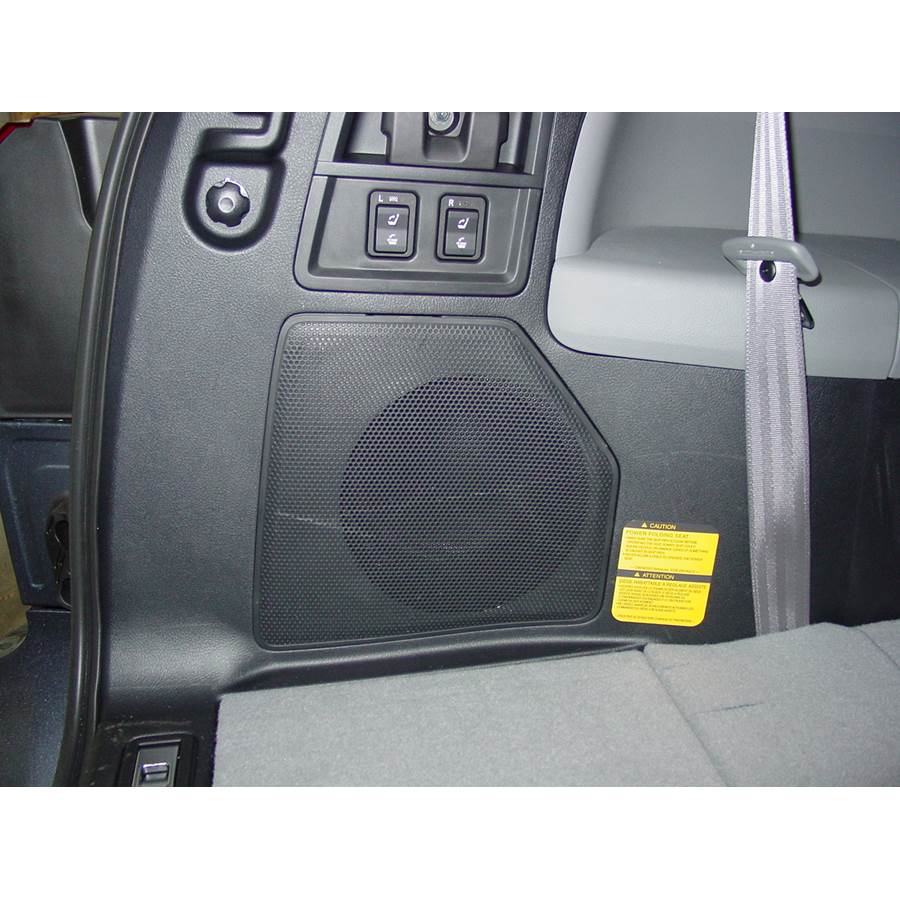 2010 Toyota Sequoia Far-rear side speaker location