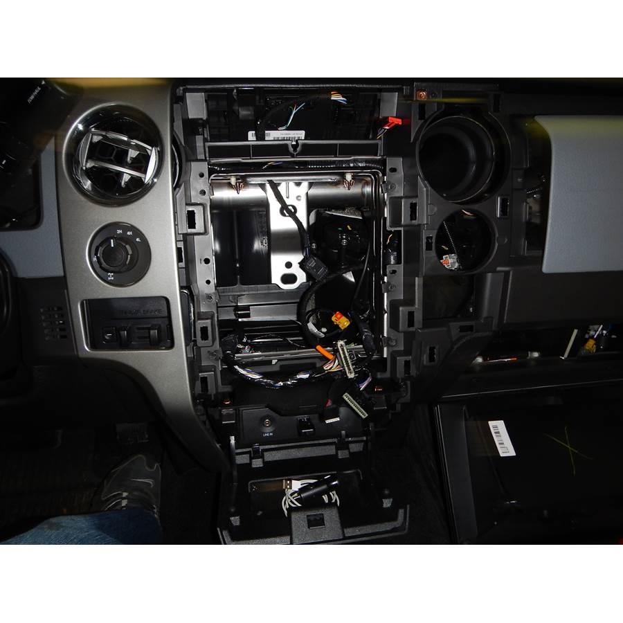 2013 Ford F-150 XLT Factory radio removed