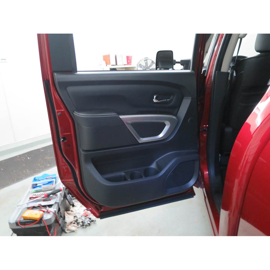 2016 Nissan Titan XD Rear door speaker location