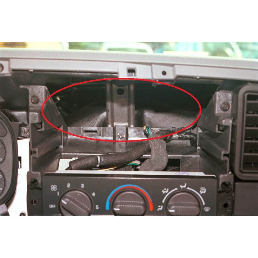 2001 Chevrolet Silverado 1500 You'll have to modify your vehicle's sub-dash to install a new car stereo.