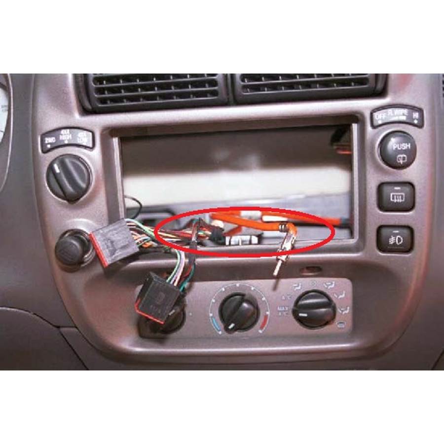 2002 Ford Explorer Sport You'll have to modify your vehicle's sub-dash to install a new car stereo.