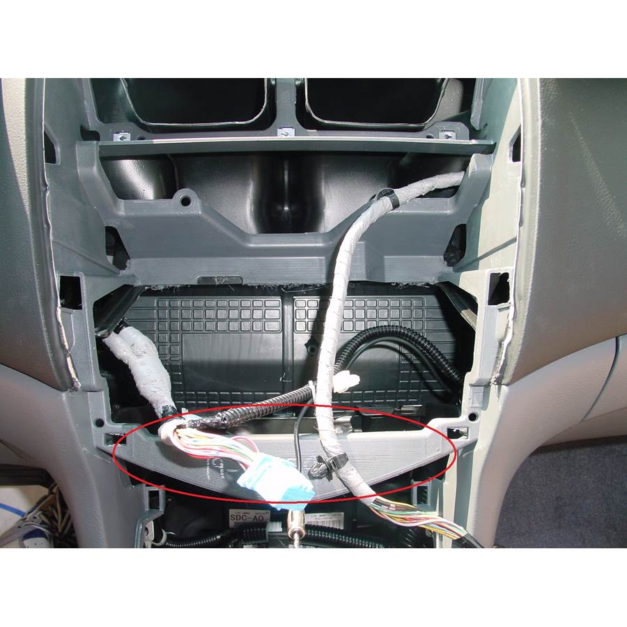 2007 Honda Accord Hybrid You'll have to modify your vehicle's sub-dash to install a new car stereo.