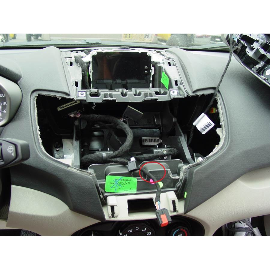 2013 Ford Fiesta You'll have to modify your vehicle's sub-dash to install a new car stereo.