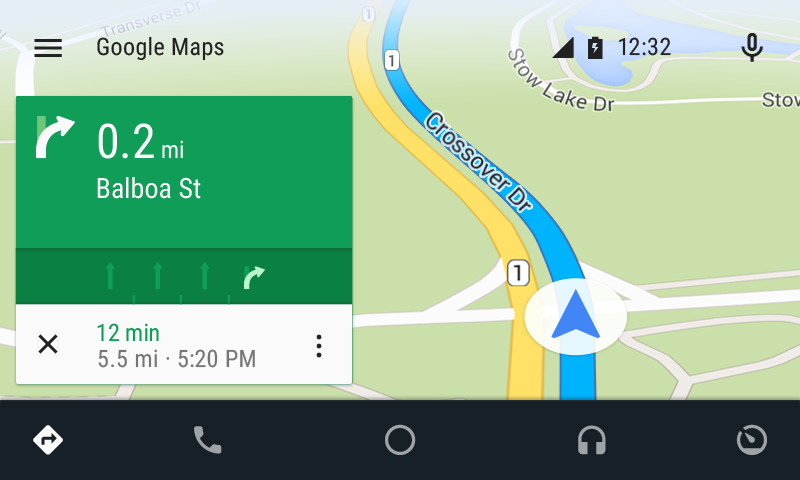 Android Auto map example