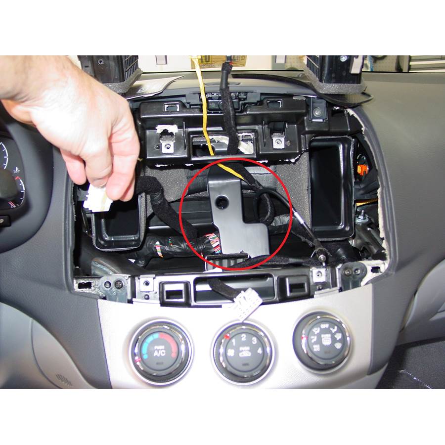 2007 Hyundai Elantra You'll have to modify your vehicle's sub-dash to install a new car stereo.
