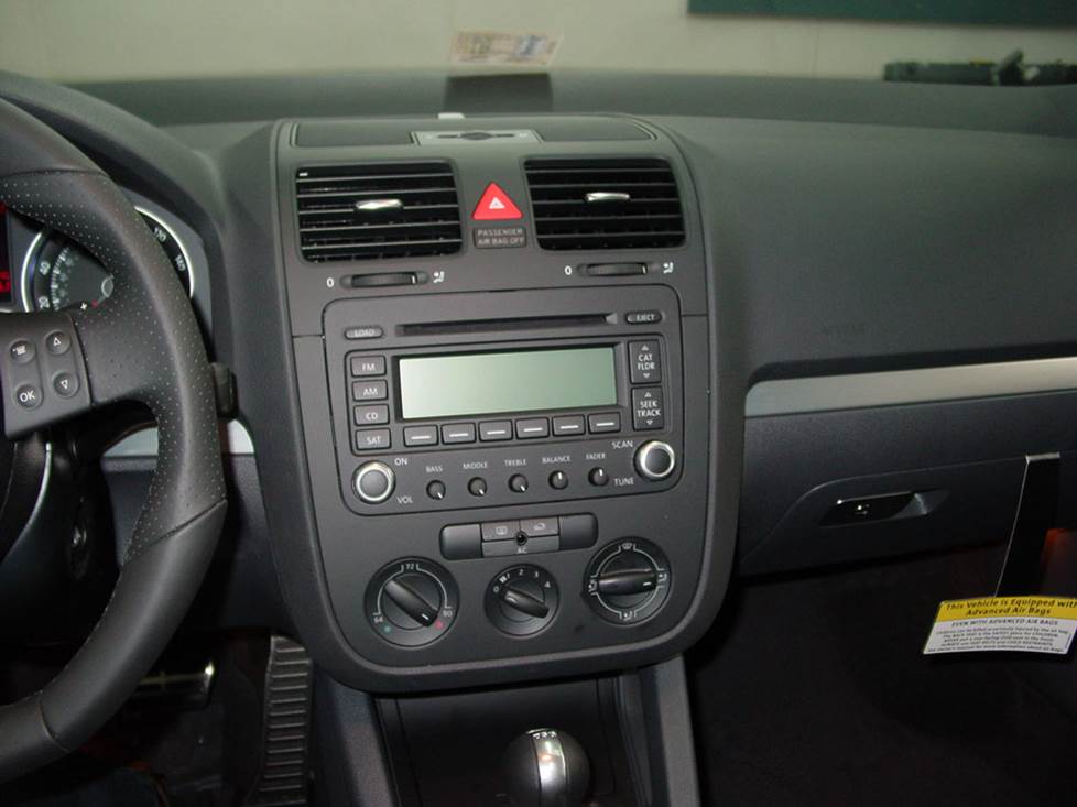 vw gti stock radio