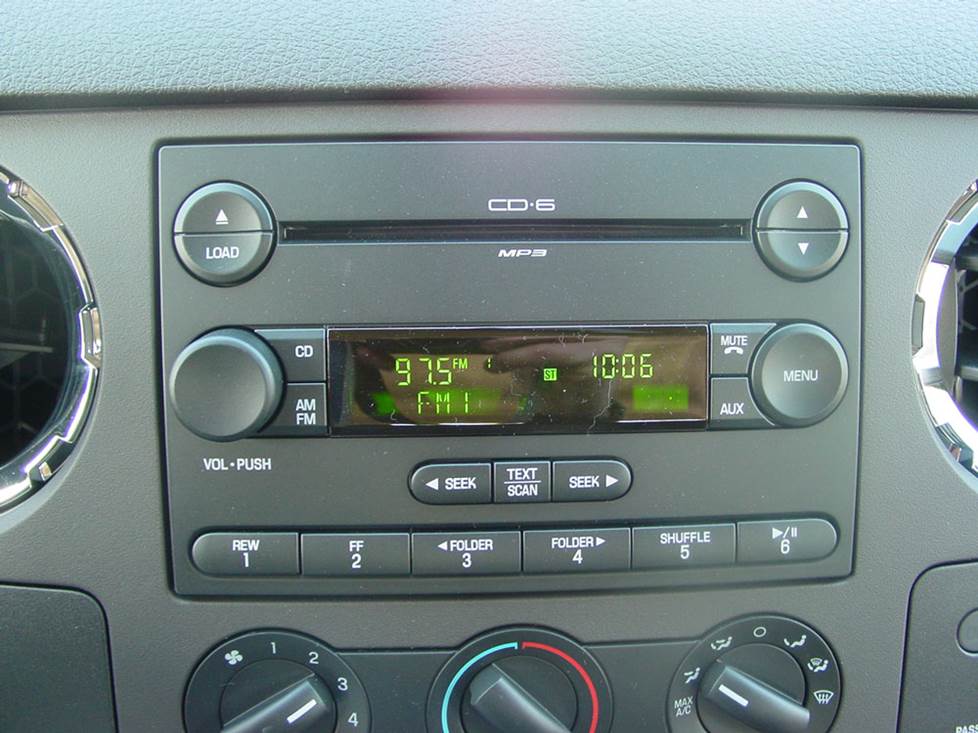 ford f-250 base radio