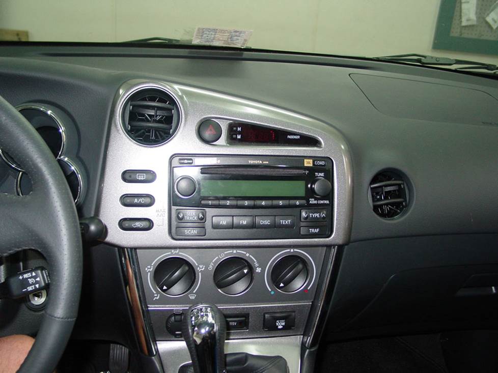 2006 toyota matrix store stereo installation kit