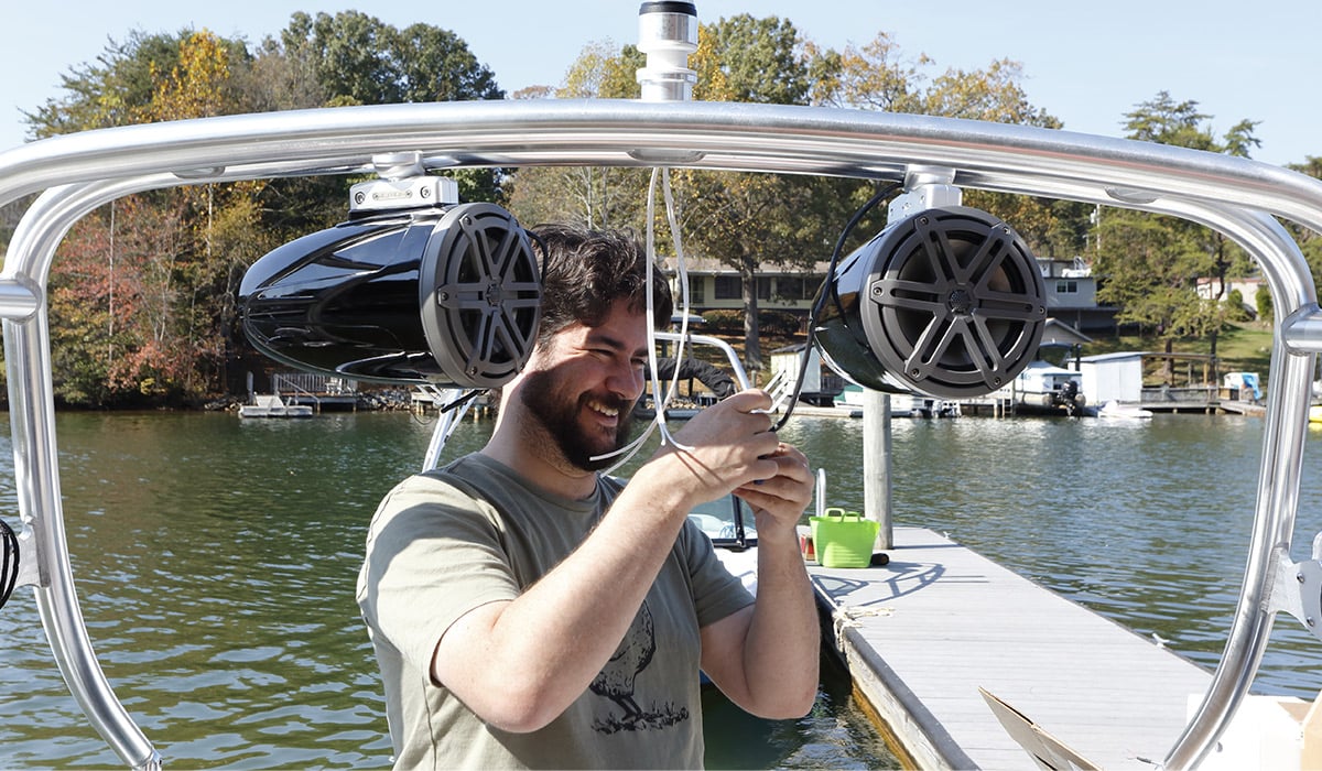 Tips for installing tower speakers on a boat