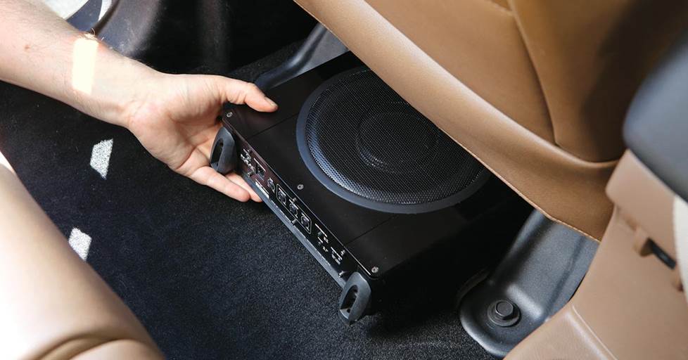 Focal iBus 20 under the front seat