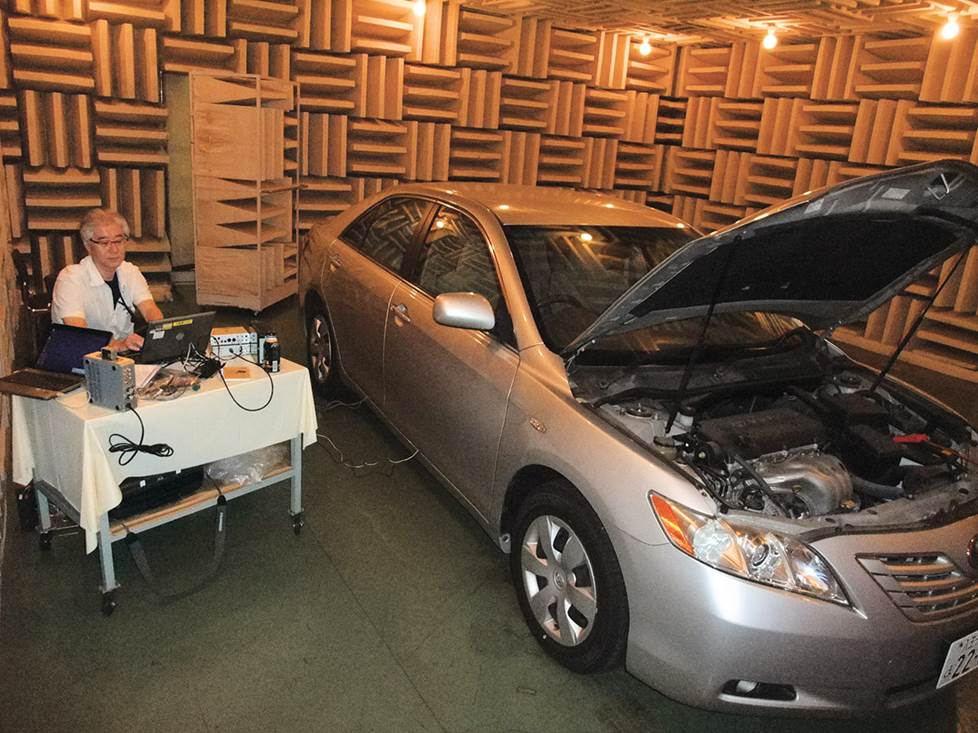 Car audio testing facility