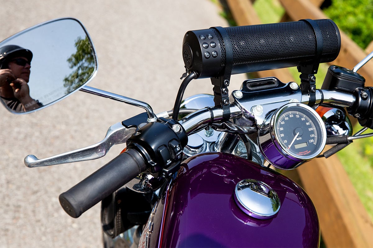 Bluetooth® motorcycle speakers bring big sound to your bike