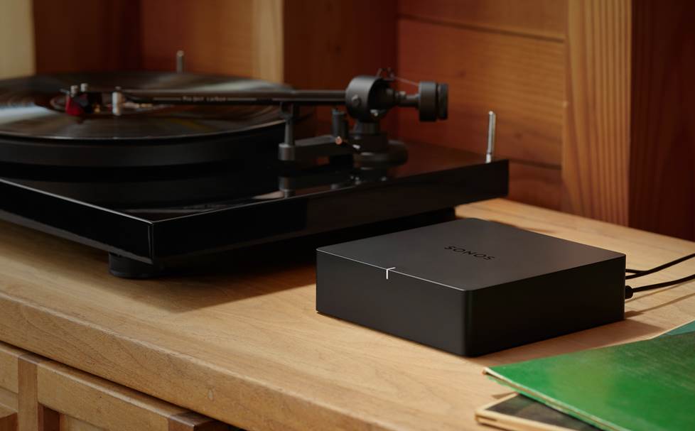 Turntable and Sonos Port stereo system