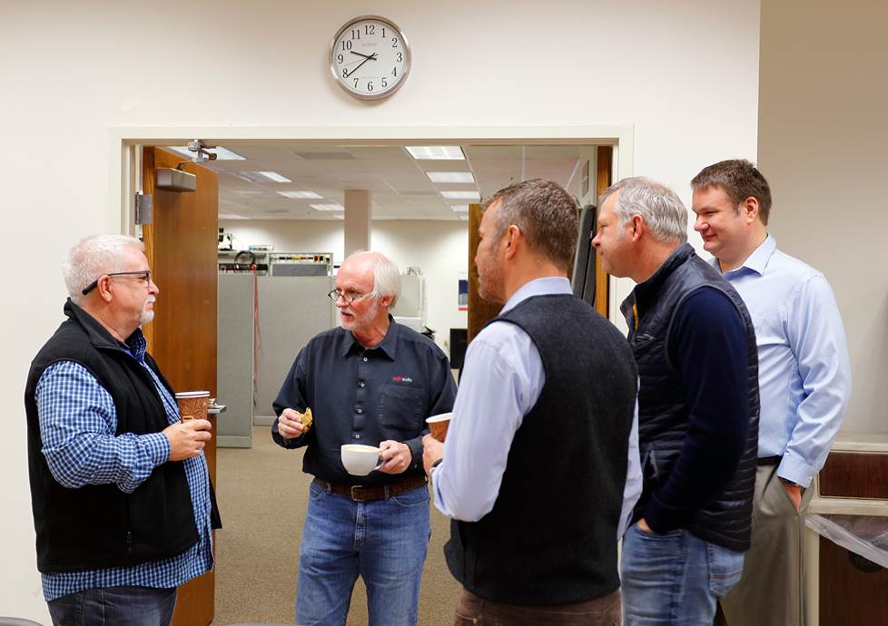 Tour group at Polk Audio's R&D facility