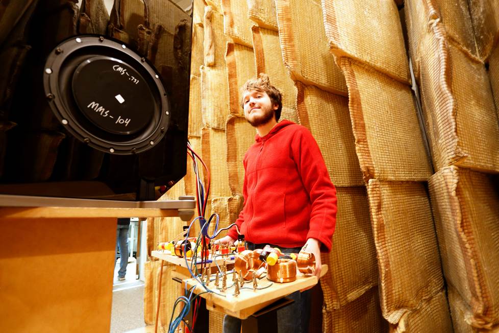 Frank in the cheese room.