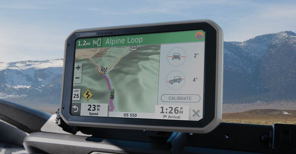 Garmin Overlander portable navigator with 7" display for off-road use