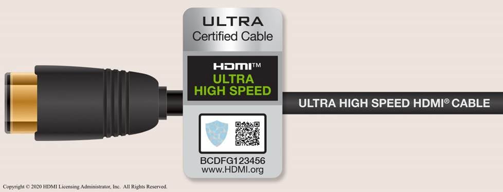 Ultra High Speed HDMI Cable and official HDMI labeling