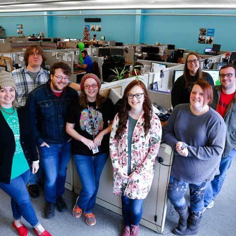 Just some of the friendly faces at our Virginia-based call centers.