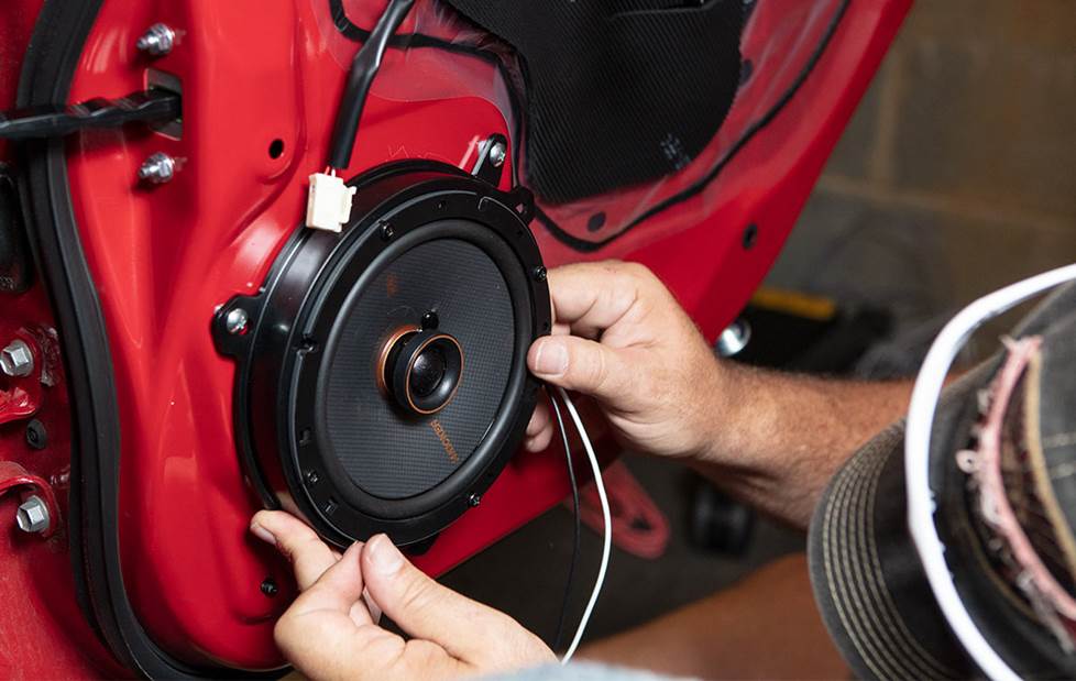 Installing a speaker in the car door