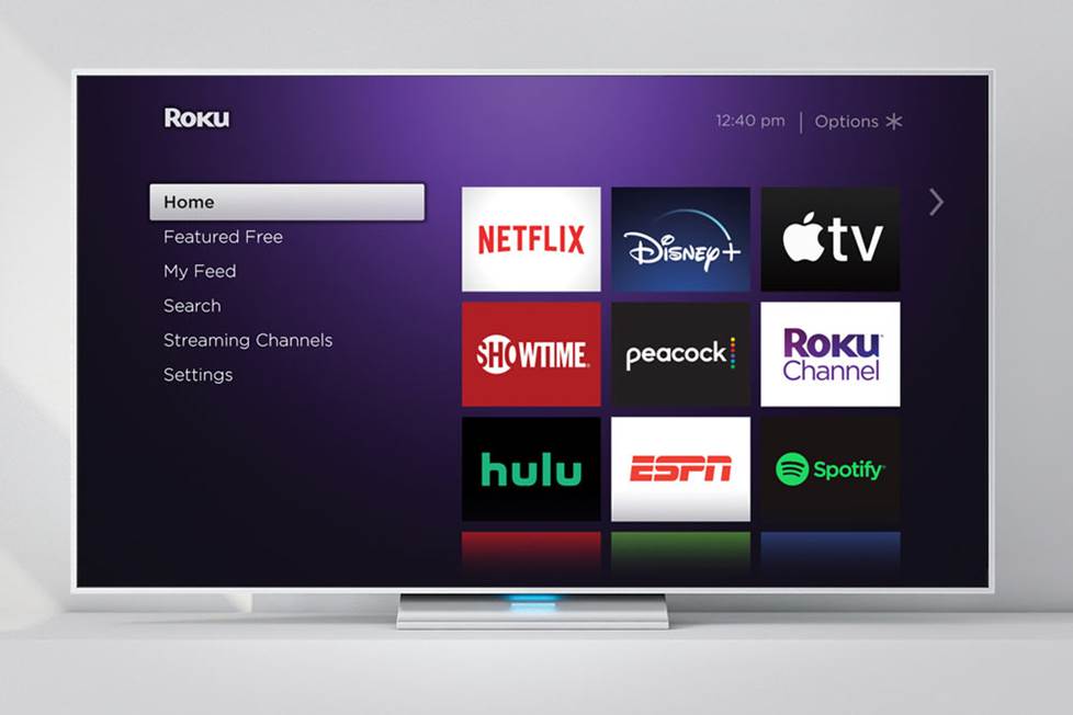 Roku tv interface screen.