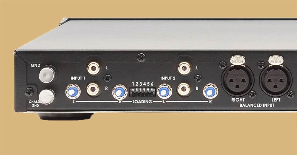 Image of XLR connections and dip switches