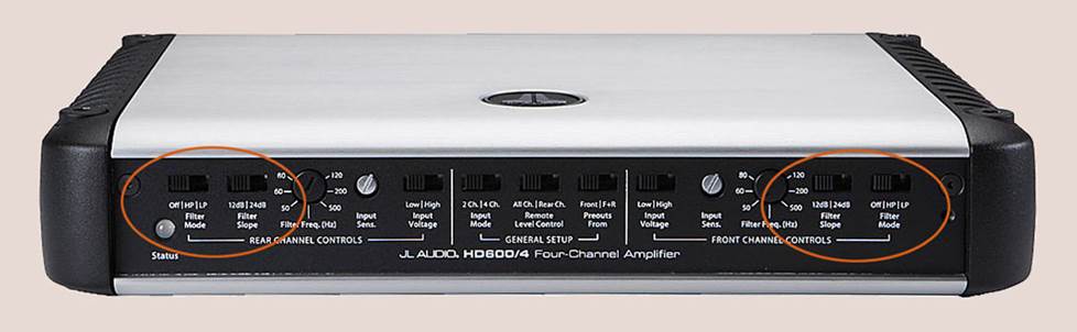 JL Audio's HD600/4 4-channel car amplifier