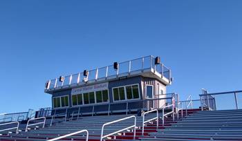 A custom sound system for a high school football stadium