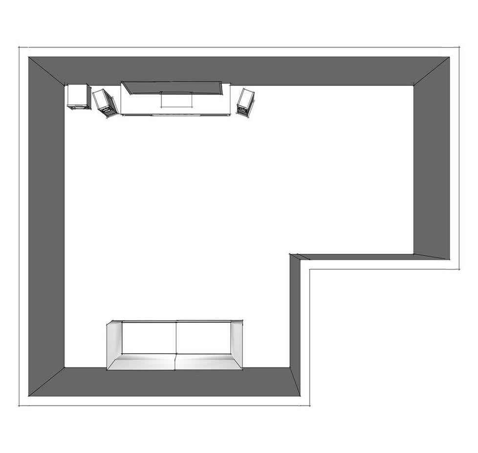 L-shaped room