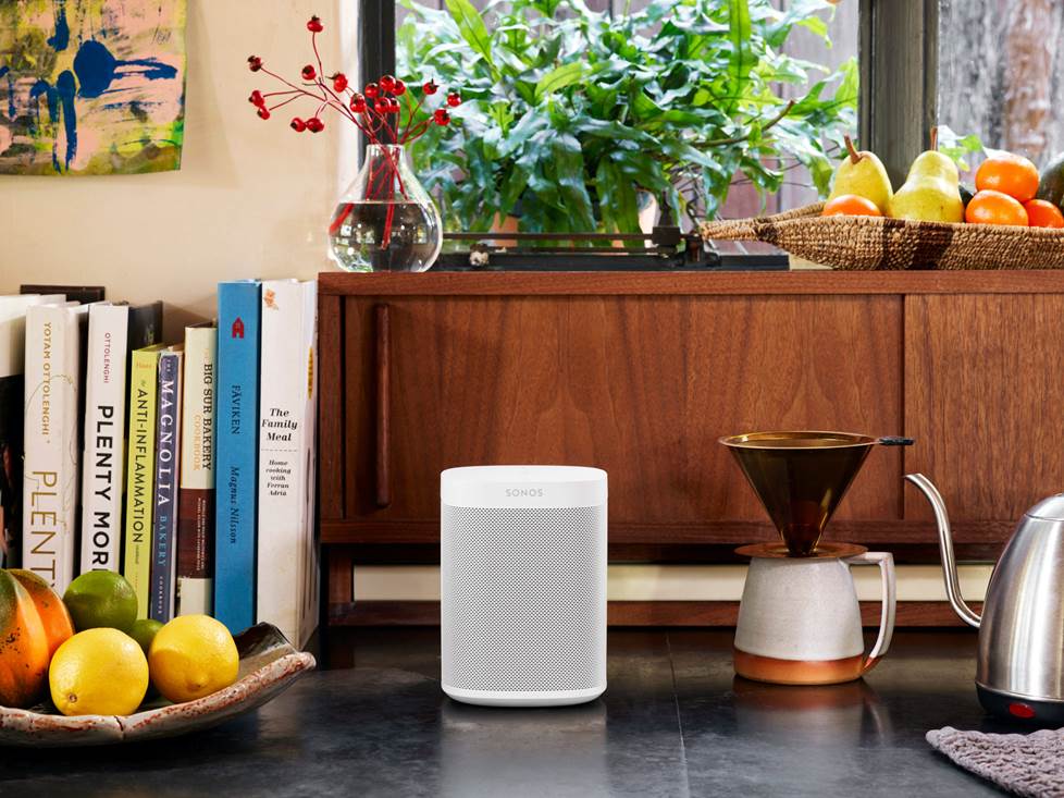 sonos one on kitchen counter