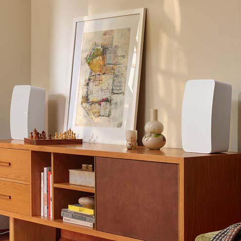 Pair two speakers for stunningly detailed stereo sound.