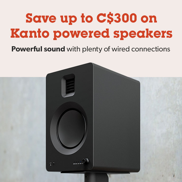 Save up to C$300 on Kanto powered speakers