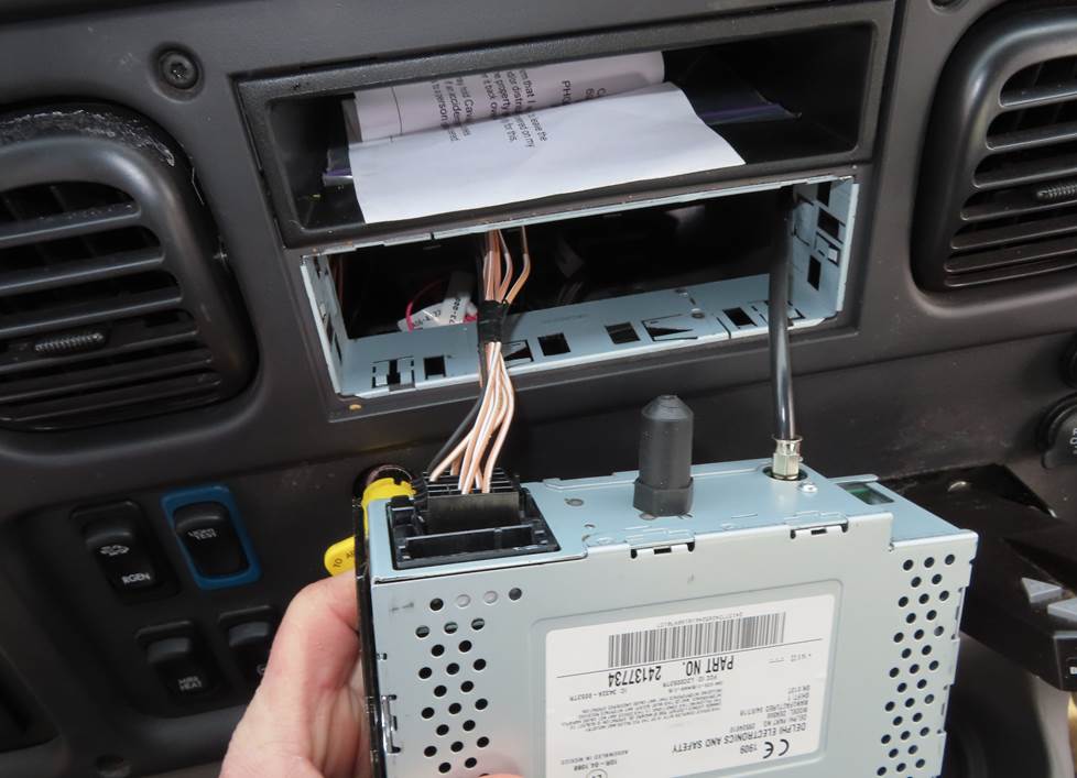 freightliner m2 radio removal