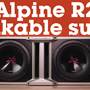 Alpine R2-SB12V Crutchfield: Alpine R2 Halo series linkable subs